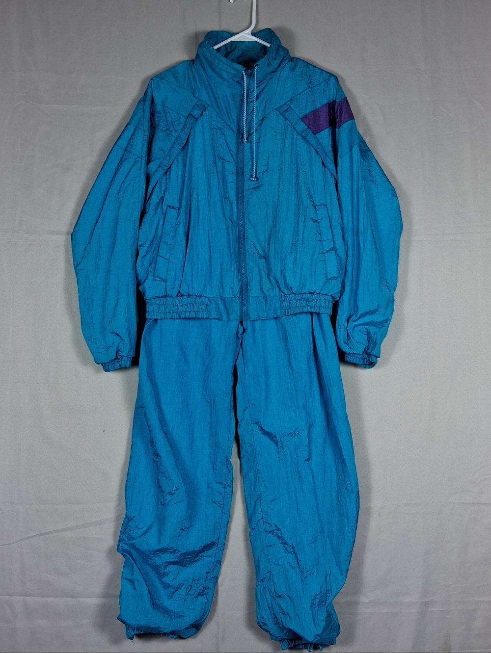 Vintage Kuma Sport Track Suit Womens Size Small Blue Purple Windbreaker